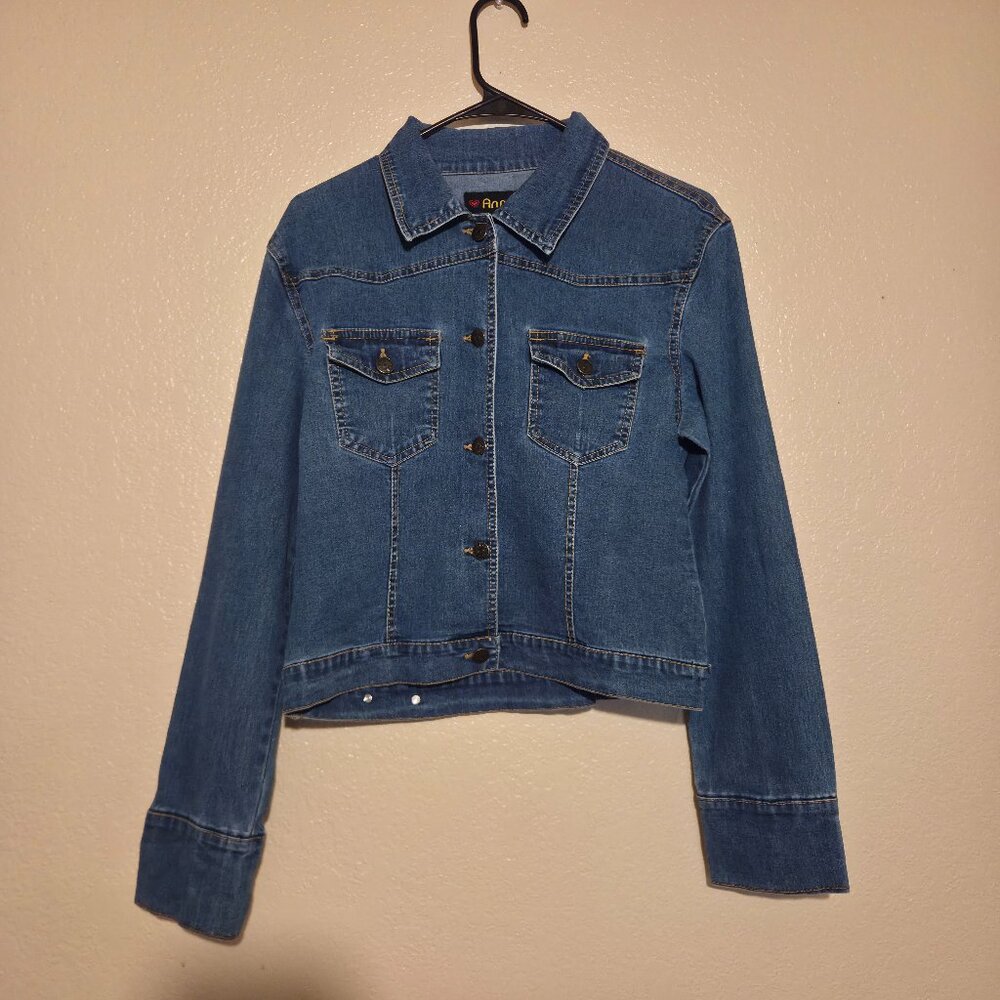 Annie USA Women's Large Button Down Raime Jean Jacket